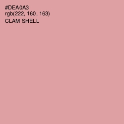 #DEA0A3 - Clam Shell Color Image